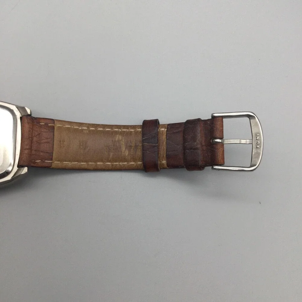 Activa Swiss Womens Watch 33mm MOP Dial Brown Leather Band 30M New Battery